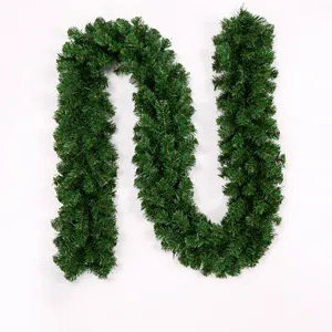 Extra Long Artificial Christmas Garland Green Pine Needle PVC Vine For Home Hotel Mall Xmas Tree DIY Decoration Party Ornament