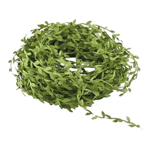 65ft artificial eucalyptus leaf garland rolls for wedding and home decoration