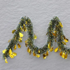 Guirlande de trèfles vert et or pour la Saint-Patrick et décorations de fête de Noël