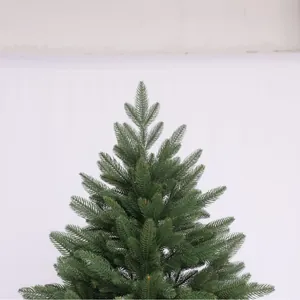 5-fork artificial PE Christmas tree with realistic green needles and dense branches