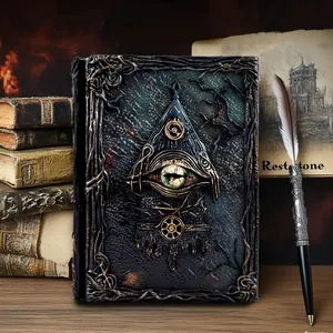 Carnet Gothique Vintage Relief 3D Œil De Cthulhu A5 Journal À Feuillets Mobiles Mystère Manuel Magique Bloc-Notes Décoratif Pour Adultes