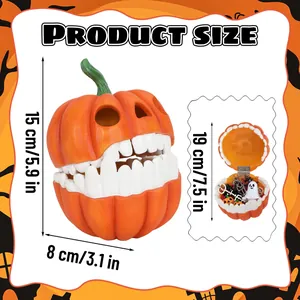Specifiche dimensionali per scatola a zucca con misure dettagliate in pollici e centimetri