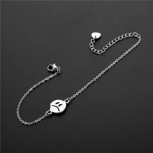 Bracelet hip-hop en acier inoxydable argenté avec pendentif emoji visage triste