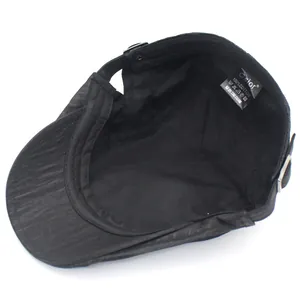 Waterproof double-layer beret with breathable mesh lining and adjustable strap buckle