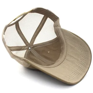 Cappellino trucker classico kaki in rete con design snapback traspirante per l'estate