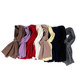 Chic ribbed knit scarves for women available in nine elegant colors for winter warmth
