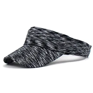 Unisex Sport Sun Visor Cap Adjustable Space Dye Cotton Empty Top Hat For Running Tennis Outdoor Travel Sunshade Headband