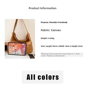 Canvas messenger bag dimensions and capacity comparison with tablet for daily commute