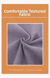 Close-up of eco-friendly purple canvas fabric showing durable scratch-resistant texture