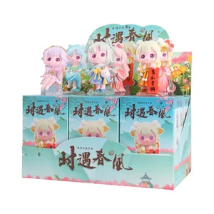 Hanfu girl figurines blind box set with traditional Chinese spring themed characters