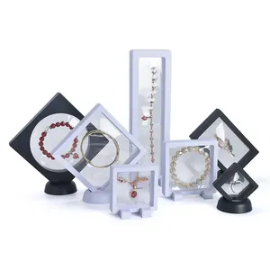 Jewelry Packaging Set PE Film Suspension Box For Ring Earring Gift Box With Soap Roses Handbag Wedding Party Display Case