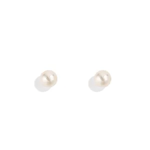 Elegante französische Vintage Perlenohrstecker mit S925 Silbernadeln für Damen