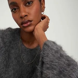 Luxurious 18K gold plated minimalist chain necklace with matching elegant jewelry