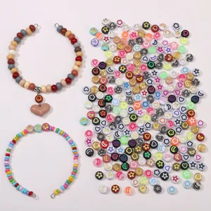 Colorful 7x4mm acrylic moon and star beads for DIY handmade bracelets and jewelry making
