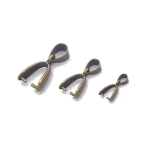Three sizes of vintage copper melon seed clasps for DIY necklace pendant making