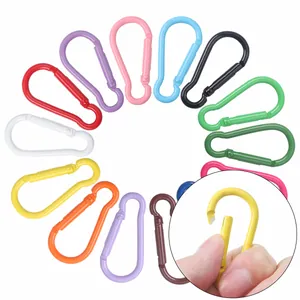 Mousqueton en Métal Forme Gourde Couleurs Bonbon Crochets à Ressort Boucle Peinte Clips Porte-clés pour Sac à Dos DIY Bijoux Accessoire