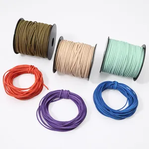 Koordhaspels van imitatie-suède in diverse kleuren voor DIY-armbanden en sieraden