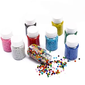 Bottled 2mm colorful glass seed beads set for DIY handmade jewelry and craft making