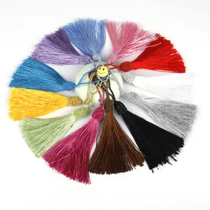 Colgantes de Borla de Hilo de Poliéster Hechos a Mano DIY Marcador Accesorios de Artesanía Borlas de Seda Para la Creación de Joyas Decoración Mujer