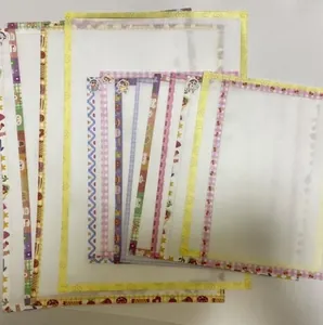 Bolsas de malla translúcidas con diseños de flores y dibujos para organizar papelería