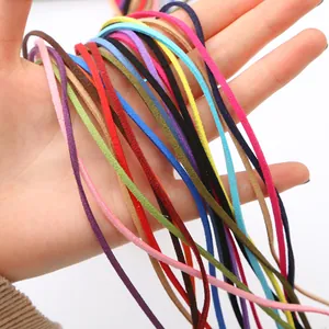 Wildlederimitat Schnur Koreanischer Samt Flaches Seil Faden Für DIY Schmuckherstellung Armband Halskette Handgefertigtes Bastelzubehör