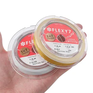 Ιαπωνικό σύρμα Flexy7 από ανοξείδωτο ατσάλι 7 κλώνων με επικάλυψη νάιλον σε ρολά 100m