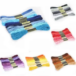 100 colors embroidery floss kit with multiple color gradients for DIY sewing and crafts