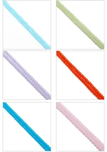 Macro shot of 4-10mm colorful imitation jade glass beads for DIY bracelet jewelry making