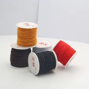 Polyester Cored Elastic Thread DIY Jewelry Making Beading Cord For Bracelet Necklace Handmade Craft Supplies Multi Color Thickness