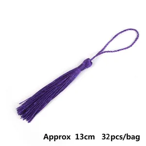 Nappine decorative in poliestere viola 13cm per fai da te 32 pezzi per busta