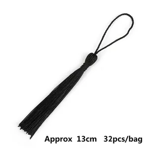 Nappine decorative nere da 13cm per fai-da-te, confezione da 32 pezzi per artigianato