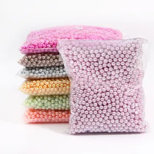 Lot de perles fantaisie rondes en ABS 10mm multicolores pour la création de bijoux DIY