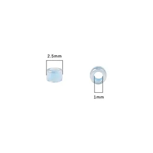 Perles de rocaille lumineuses en verre bleu clair 2,5mm pour bijoux DIY