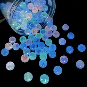 Perline in acrilico luminose con finitura iridescente per creazione gioielli DIY
