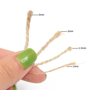 Natürliche Juteschnur Set in 1mm bis 3mm Dicke für DIY Handwerk und Dekoration