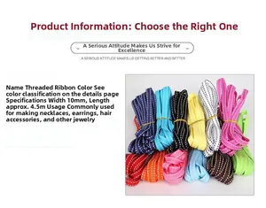 Vista macro de cintas de grosgrain de 10mm para crear accesorios de cabello hechos a mano