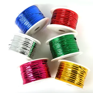 6 rolls of metallic twist ties in vibrant colors for gift wrapping and DIY crafts