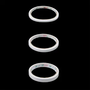 White strong double sided tape set with 5mm, 8mm, and 12mm widths for DIY and office use