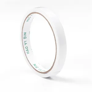 High viscosity double sided white tape roll with strong adhesive for DIY accessories