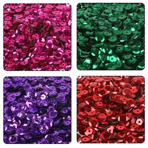 Paillettes poligonali multicolori per il fai-da-te in quattro tonalità metalliche