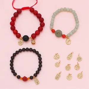 Pendentifs traditionnels chinois en cuivre pour la création de bijoux DIY élégants