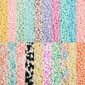 Frosted Matte Glass Seed Beads For DIY Jewelry Making Solid Color Round Spacer Beads For Handmade Bracelets Necklaces Rings Crafts