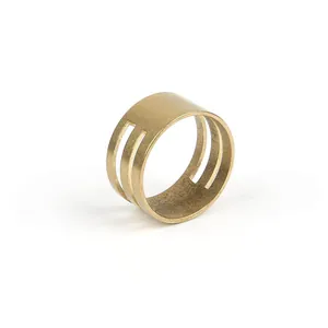 Matte gold stainless steel jump ring opening tool with hollow slots for jewelry making