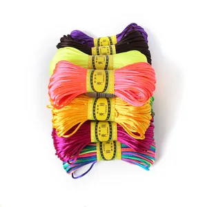 Bunte 2,5mm Satin-Polyesterschnüre für DIY-Schmuckherstellung und handgefertigte Bastelarbeiten