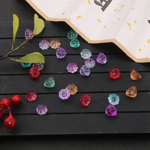 Colorful lotus seed head glass beads for DIY hairpins and antique style jewelry making