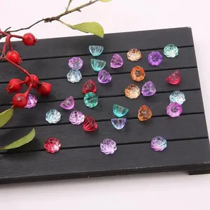 Polished colorful glass lotus seed pod beads for vintage DIY jewelry making projects