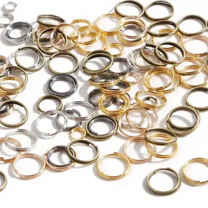 Iron Double Split Rings Open Jump Rings For DIY Jewelry Making Earrings Necklace Bracelet Connection Accessories Findings Multi Color
