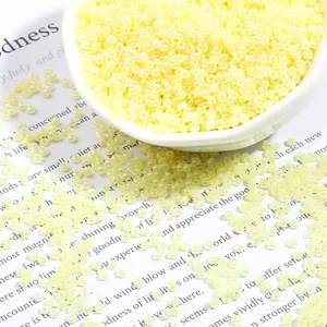 Bulk cream yellow 2mm glass seed beads for DIY jewelry and bracelet making