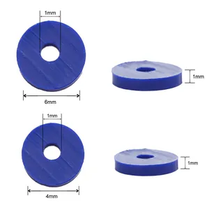 Perles en argile polymère bleue de 4mm et 6mm pour bijoux DIY avec épaisseur de 1mm