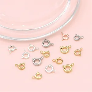 Cierres de resorte bañados en oro de 14K/18K en varios colores para hacer joyería DIY